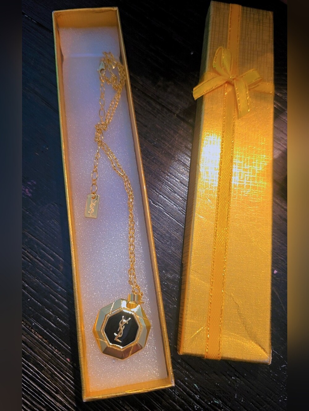 YSL GOLD AND BLACK NECKLACE